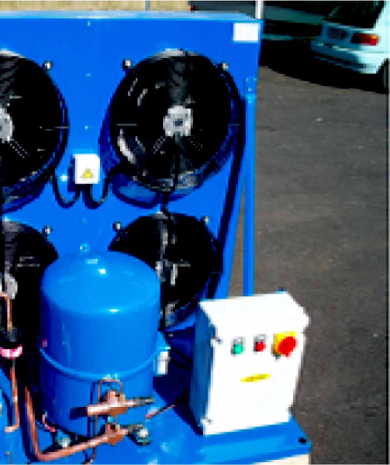 Chiller installation with condenser units and electrical wiring by Climafrost in Kenya - Climafrost Refrigeration