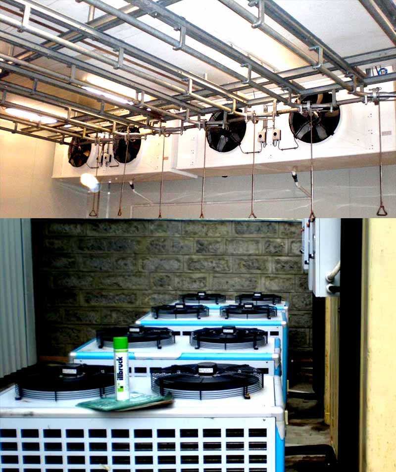 Outdoor condenser and refrigeration equipment installation by Climafrost - Climafrost Refrigeration